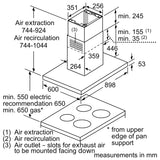 Bosch DIB97IM50M Series 4 island cooker hood 90 cm Stainless steel