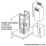 Bosch DIB97IM50M Series 4 island cooker hood 90 cm Stainless steel