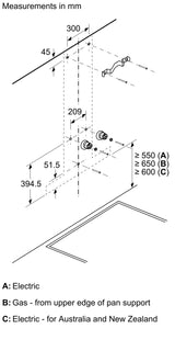 Bosch DWB97CM50B Series 6 wall-mounted cooker hood 90 cm Stainless steel