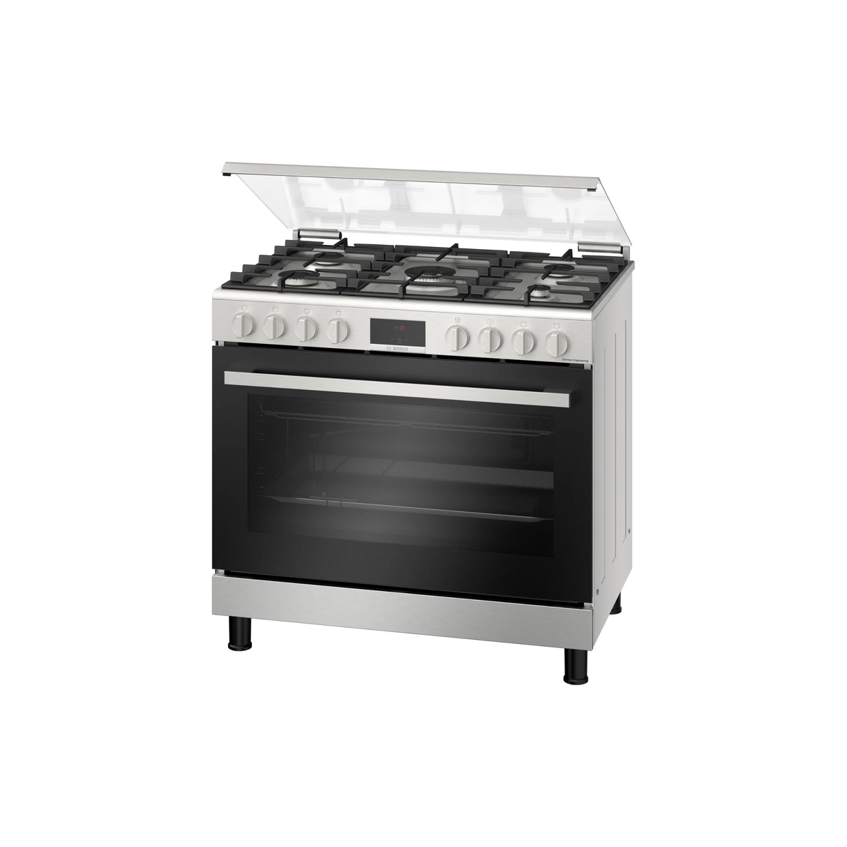 Bosch HGW3ASQ59M Series 6 Gas range cooker, Stainless steel