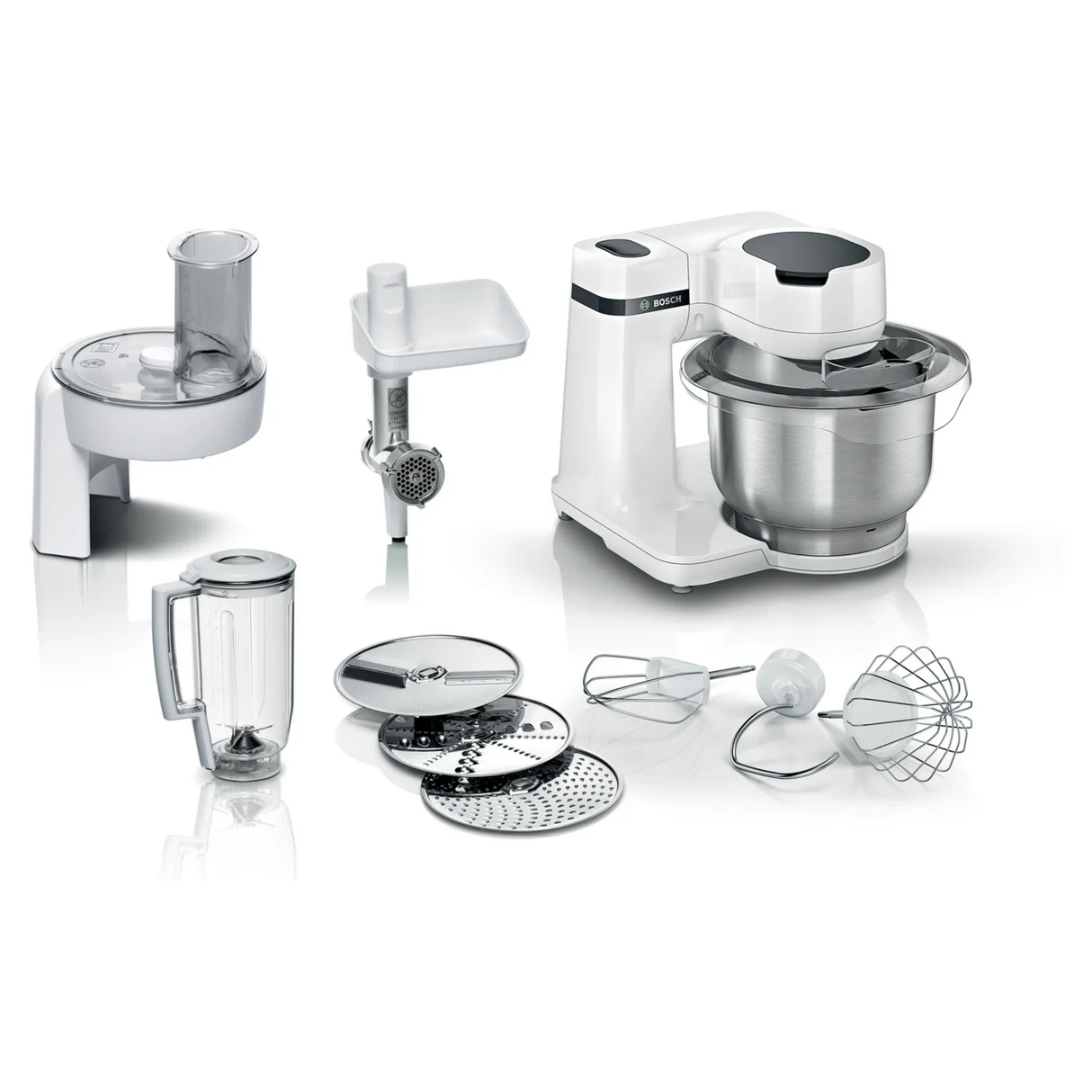 Bosch MUMS2EW30G Stand mixer Kitchen machine MUM 700 Watt, White