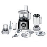 Bosch MCM3501MGB Food processor MultiTalent 3, 800 Watt Black, Brushed stainless steel